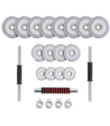 STC30 CHROME ADJUSTABLE DUMBBELLS IN A CASE 30KG HMS