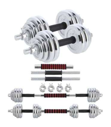 STC30 CHROME ADJUSTABLE DUMBBELLS IN A CASE 30KG HMS