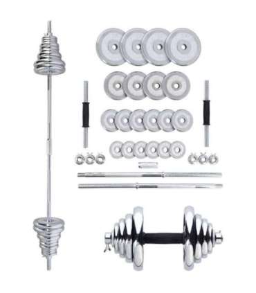 STC50 VERSTELLBARE CHROM HANTELN IM KOFFER 50KG HMS