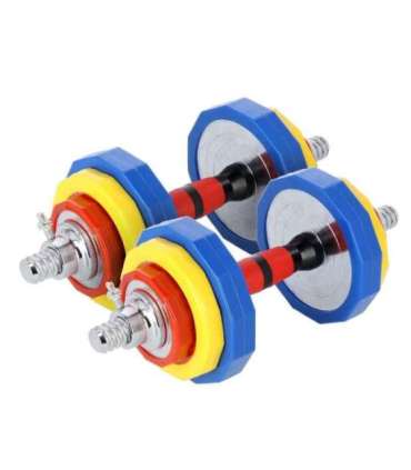 SKC20 COLORFUL ADJUSTABLE DUMBBELLS IN A CASE HMS