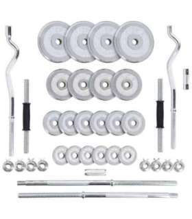 STC55 CHROME ADJUSTABLE DUMBBELLS IN A CASE 55KG HMS