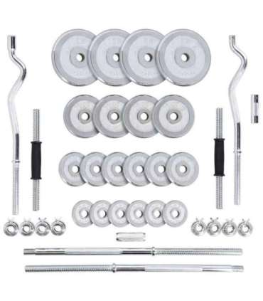 STC55 CHROME ADJUSTABLE DUMBBELLS IN A CASE 55KG HMS