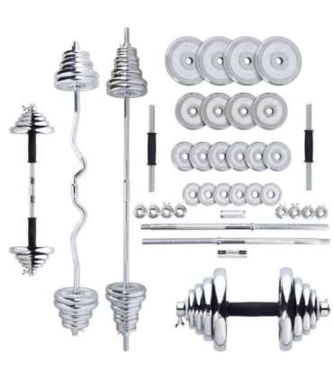 STC55 CHROME ADJUSTABLE DUMBBELLS IN A CASE 55KG HMS