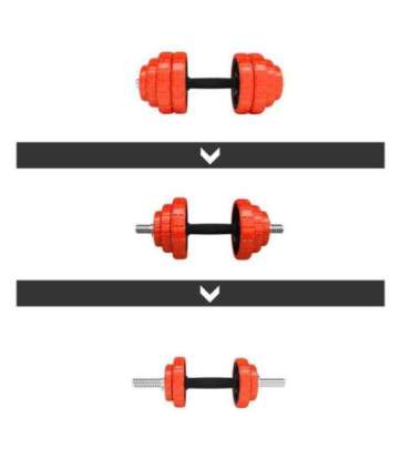 SGGX30 RUBBERIZED ADJUSTABLE DUMBBELLS 30KG HMS