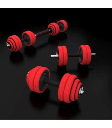 SGGX30 RUBBERIZED ADJUSTABLE DUMBBELLS 30KG HMS