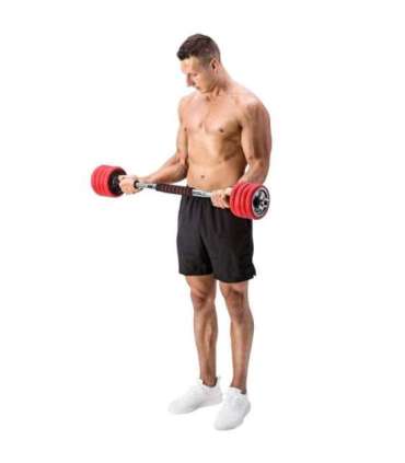 SGGX30 RUBBERIZED ADJUSTABLE DUMBBELLS 30KG HMS