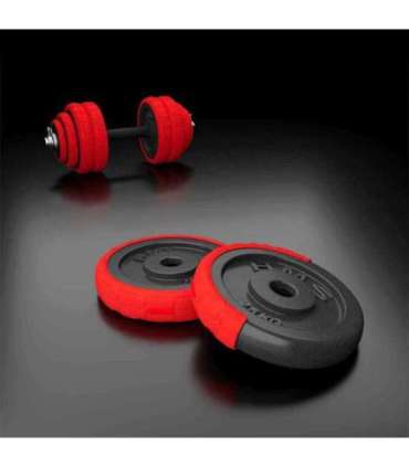 SGGX20 RUBBERIZED ADJUSTABLE DUMBBELLS 20KG HMS