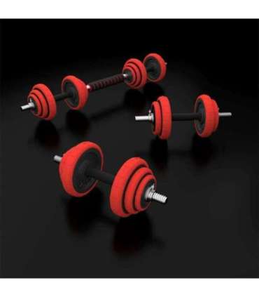 SGGX20 RUBBERIZED ADJUSTABLE DUMBBELLS 20KG HMS
