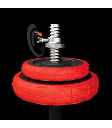 SGGX20 RUBBERIZED ADJUSTABLE DUMBBELLS 20KG HMS