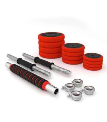 SGGX20 RUBBERIZED ADJUSTABLE DUMBBELLS 20KG HMS