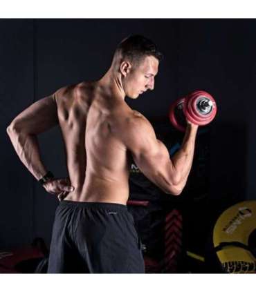 SGGX20 RUBBERIZED ADJUSTABLE DUMBBELLS 20KG HMS