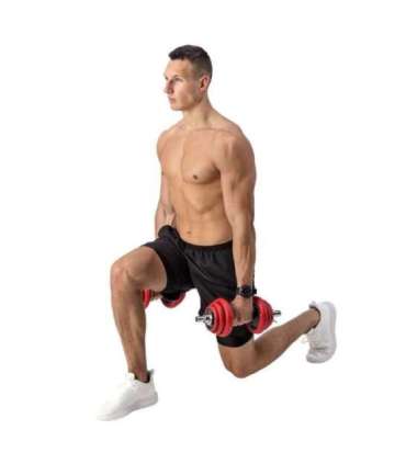 SGGX20 RUBBERIZED ADJUSTABLE DUMBBELLS 20KG HMS