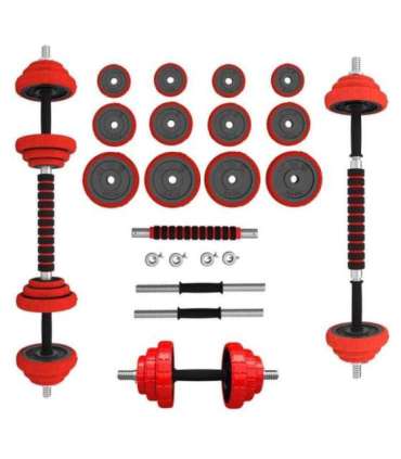 SGGX20 RUBBERIZED ADJUSTABLE DUMBBELLS 20KG HMS