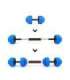 SGG30 BAR RUBBERIZED ADJUSTABLE DUMBBELLS 30KG HMS
