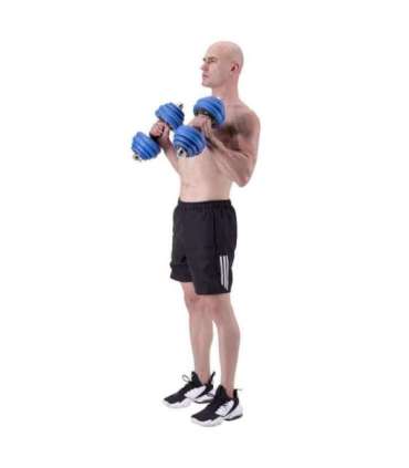 SGG30 BAR RUBBERIZED ADJUSTABLE DUMBBELLS 30KG HMS