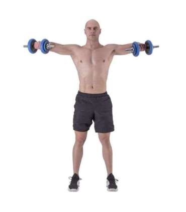 SGG30 BAR RUBBERIZED ADJUSTABLE DUMBBELLS 30KG HMS