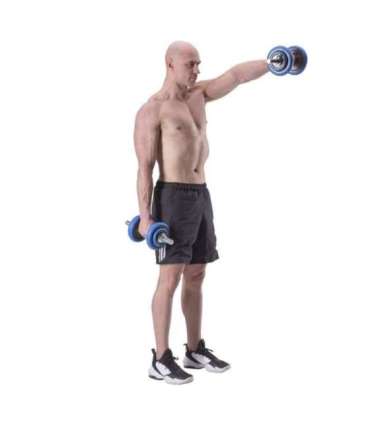 SGG30 BAR RUBBERIZED ADJUSTABLE DUMBBELLS 30KG HMS