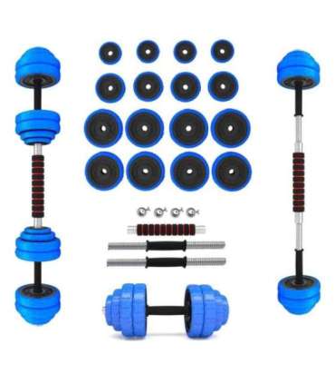 SGG30 BAR RUBBERIZED ADJUSTABLE DUMBBELLS 30KG HMS