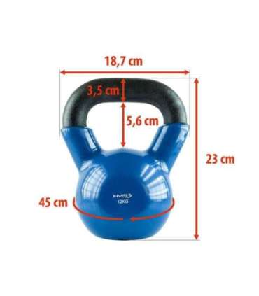 KNV 12 KG CAST IRON KETTLEBELL HMS (blue)