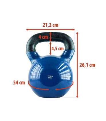 KNV 20 KG CAST IRON KETTLEBELL HMS (blue)
