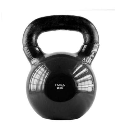 KNV 28 KG CAST IRON KETTLEBELL HMS (black)