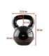 KNV 32 KG CAST IRON KETTLEBELL HMS (black)