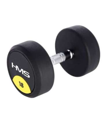 HG PRO 18 KG RUBBER DUMBBELL HMS