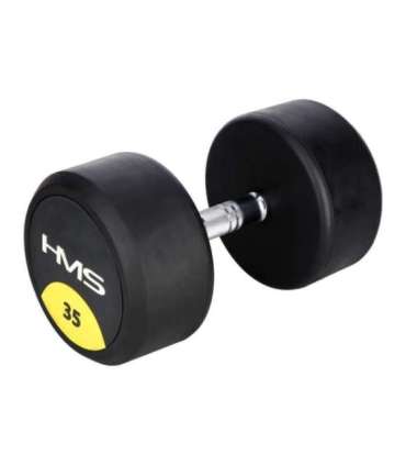 HG PRO 35 KG RUBBER DUMBBELL HMS