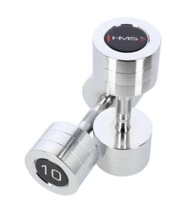 CHD10 CHROMED DUMBBELL (2 pcs.) HMS
