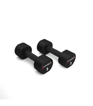 HPT03 2 x 3 KG POLYURETHANE DUMBBELLS TPU HMS