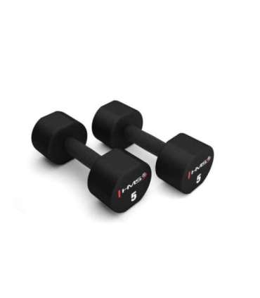 HPT05 2 x 5 KG POLYURETHANE DUMBBELLS TPU HMS