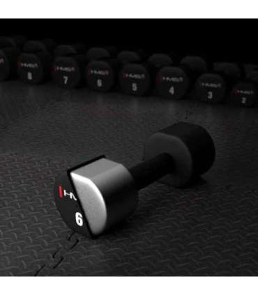 HPT06 2 x 6 KG POLYURETHANE DUMBBELLS TPU HMS