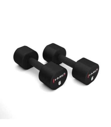HPT06 2 x 6 KG POLYURETHANE DUMBBELLS TPU HMS