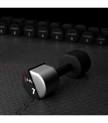 HPT07 2 x 7 KG POLYURETHANE DUMBBELLS TPU HMS