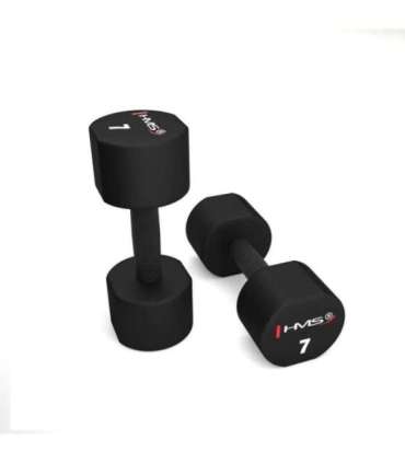 HPT07 2 x 7 KG POLYURETHANE DUMBBELLS TPU HMS