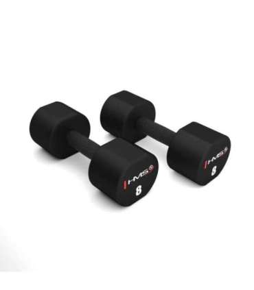 HPT08 2 x 8 KG POLYURETHANE DUMBBELLS TPU HMS