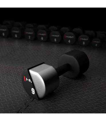 HPT09 2 x 9 KG POLYURETHANE DUMBBELLS TPU HMS