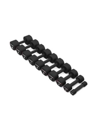 HPT09 2 x 9 KG POLYURETHANE DUMBBELLS TPU HMS