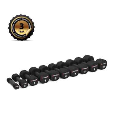 HPT10 2 x 10 KG POLYURETHANE DUMBBELLS TPU HMS