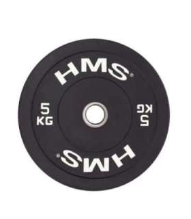 BBR05 BLACK OLYMPIC PLATE - BUMPER 5 KG HMS