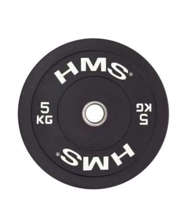 BBR05 BLACK OLYMPIC PLATE - BUMPER 5 KG HMS