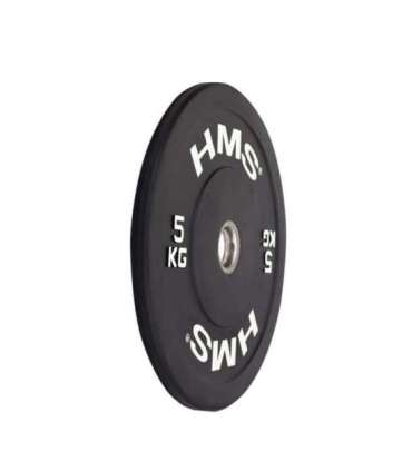 BBR05 BLACK OLYMPIC PLATE - BUMPER 5 KG HMS