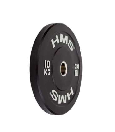 BBR10 BLACK OLYMPIC PLATE - BUMPER 10 KG HMS