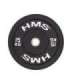 BBR15 BLACK OLYMPIC PLATE - BUMPER 15 KG HMS