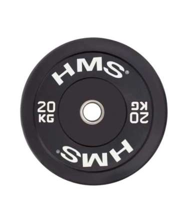 BBR20 BLACK OLYMPIC PLATE - BUMPER 20 KG HMS