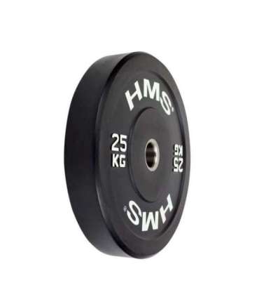 BBR25 BLACK OLYMPIC PLATE - BUMPER 25 KG HMS