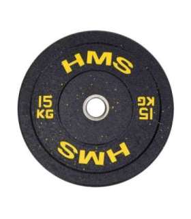HTBR15 OLYMPIC PLATE - BUMPER 15 KG HMS (yellow)