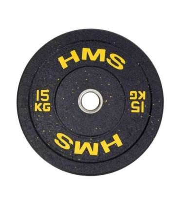 HTBR15 OLYMPIC PLATE - BUMPER 15 KG HMS (yellow)