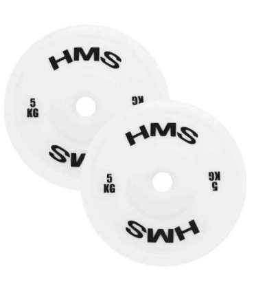 TPP05 WHITE PE OLYMPIC TECHNICAL PLATE 2 x 5.0 KG HMS