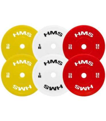 TPP05 WHITE PE OLYMPIC TECHNICAL PLATE 2 x 5.0 KG HMS